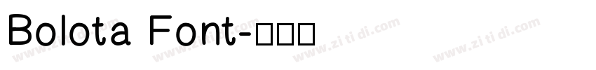 Bolota Font字体转换